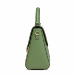 Favrila Women’s Green Structured Satchel Handbag - Image 3