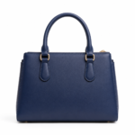 Favrila Women’s Navy Blue Handbag with Double Handles - Image 2