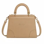 Tan Structured Satchel Handbag