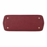 Favrila Women’s Wine Red Structured Top Handle Satchel Handbag - Image 3